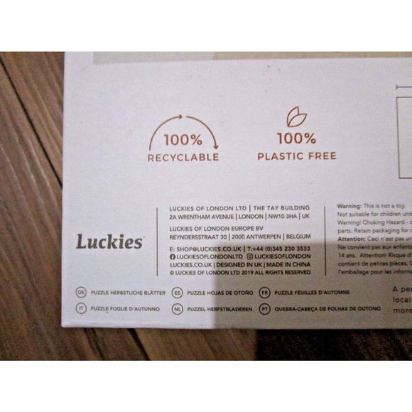 Luckies of London CALM CLUB Peace By Piece Fall Leaves Jigsaw Puzzle 500 Pieces - Picture 6 of 8